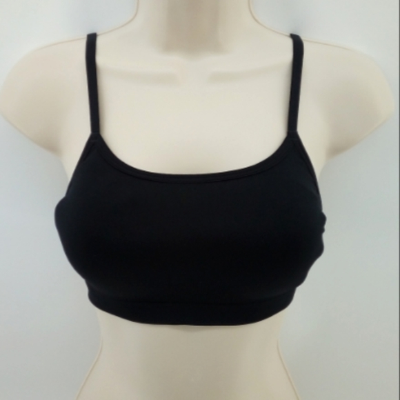 Gymshark Black Sports Bra XS Logo on Back Athleasure Athletic Gym Work Out - Picture 2 of 9